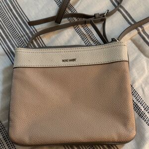Nine West Tan and Cream Shoulder Bag